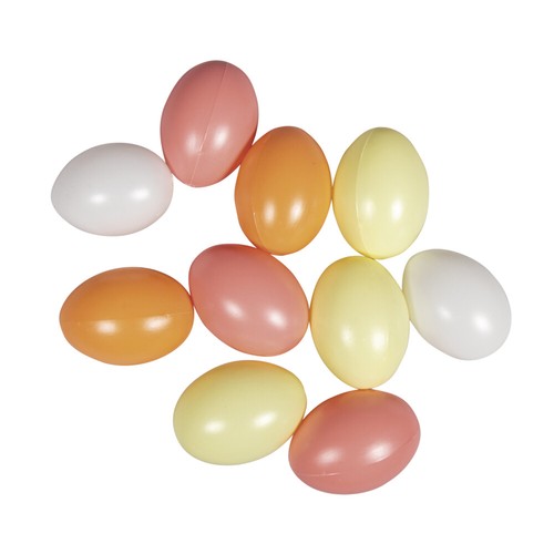 Plastik eier 6cm farben - 6cm,