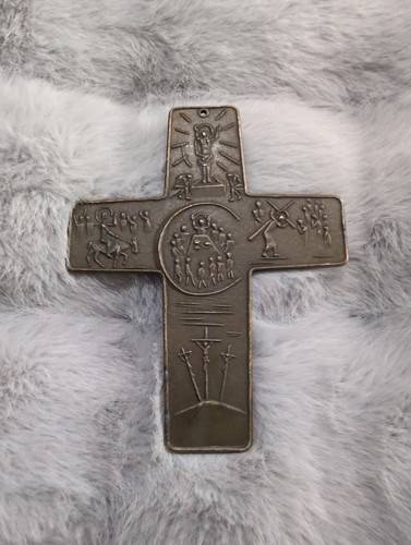 Vintage wandkreuz bronze - vintage,