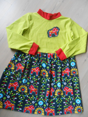 Jersey dreh kleid - kleid, gr.