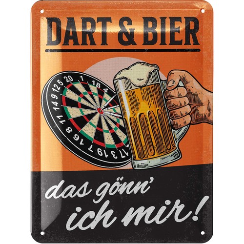 Lanolu blechschild dart - lanolu, bier