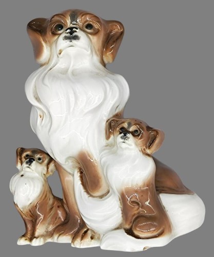 Vintage porzellan hundefigur - vintage, porzellan-hundefigur