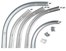 Laufschienenbogen 90° 15° bis 45° Garagentor Sektionaltor Bogen Laufschiene Tor 