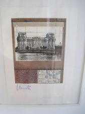 Christo, Wrapped Reichstag,Projekt for Berlin1994,Farbenlichtdruck,sign.Exemplar