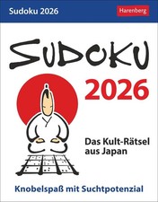 Sudoku Tagesabreißkalender 2026 - Sudoko für jeden Tag Kalender für Knobelfans