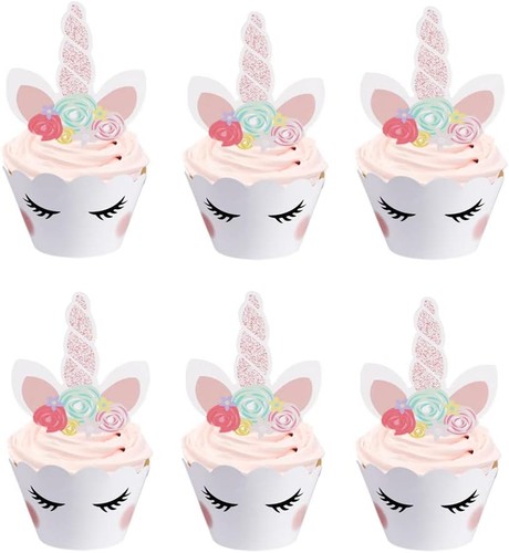 Opret set einhorn cupcake - set,