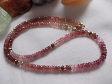 Pink turmalin kette 4 - kette,, 4-4,5mm