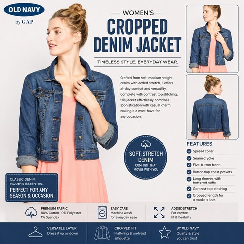 Damen old navy jeansjacke - damen,