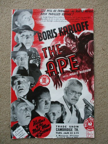 Boris karloff der affe - der,