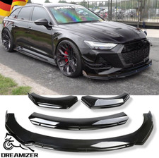 Spoilerschwert Frontspoiler Spoilerlippe Schwarz gländ für Audi RS6 C8 / RS7 C8
