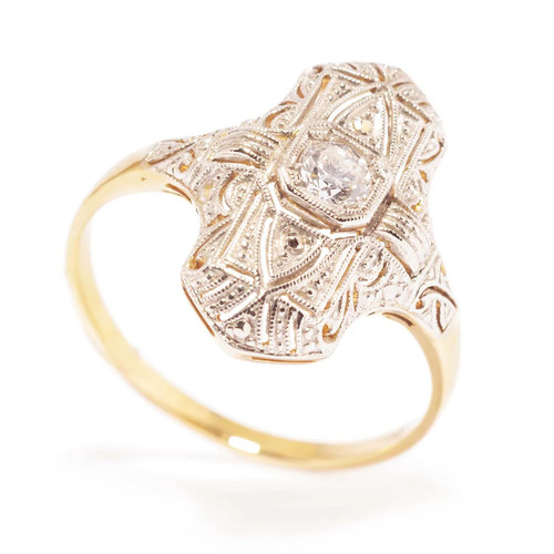 Art déco ring aus 585er - art,