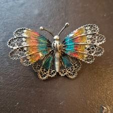 Antike Schmetterlingsbrosche