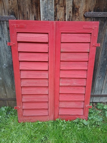 Paar fensterladen holz - paar,