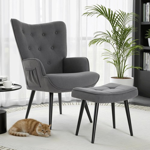 Ohrensessel mit hocker - mit,