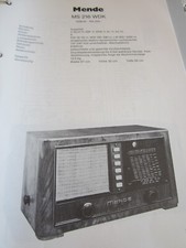 Schaltplan  Radio Mende MS 216