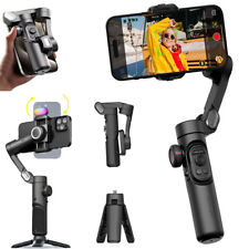 Faltbarer 3Achsen Handheld Gimbal Stabilisator für Handy Kamera mit Fokusrad Neu