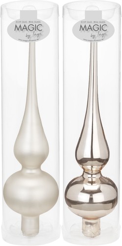 Christbaumspitze glas 26cm - christbaumspitze,