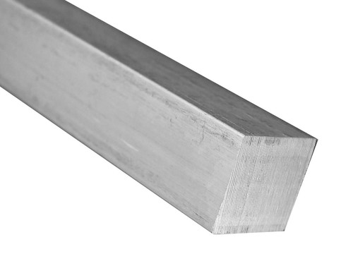 Aluminium flach vierkant - aluminium,