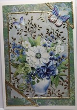 1 schöne Grußkarte mit Material von IDEEN MIT HERZ , Unikat, Handarbeit 