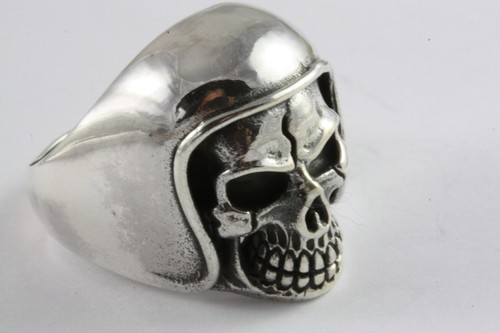 Biker chopper totenkopfring - biker,