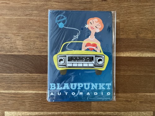 Blechschild alte blaupunkt - blechschild,