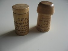 2 x Reklame Werbung Holzdose GEFA Nürnberger Likörfabrik Würfelspiel R. Blokesch