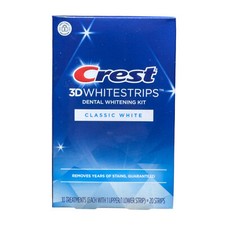CREST @ 3D  Classic White - Weiße Zähne -10 Anwendungen - Sehr Leichte Anwendung