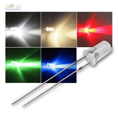 Leds 5mm wasser klar - 12, v