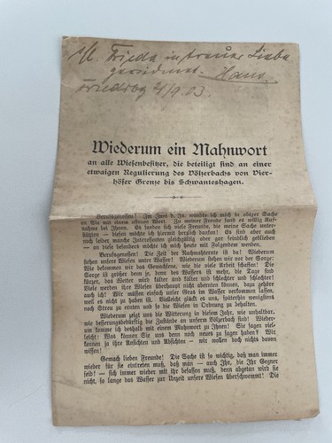 1903 flugblatt schwanteshagen - flugblatt,
