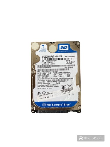 Western digital wd3200bevt - western,