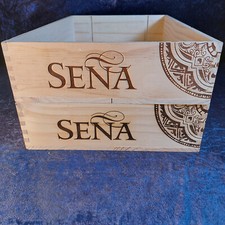 Weinkisten 2 Stck. " Sena - Acongagua " 6er flach z. Deko o. Aufbewahrung   # 39