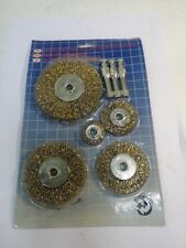 S&R Drahtbürsten Set 5-teilig für Bohrmaschine (B14)