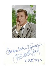 Josef Meinrad (1996†) Albumausschnitt auf Din A4 Fotokarton original Autogramm