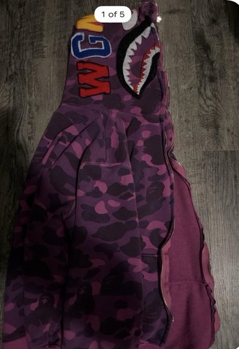 Bathing ape bape purple camo - a,