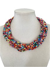 Damenkette Statement Perlenkette Modeschmuck Halskette Kurz  Collier Blogger