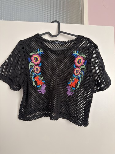 Zara knit netzshirt - zara,