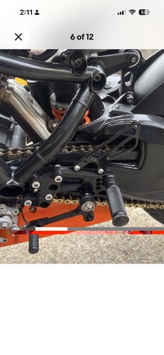 Ktm rc8 rearsets fußrasten - ktm,