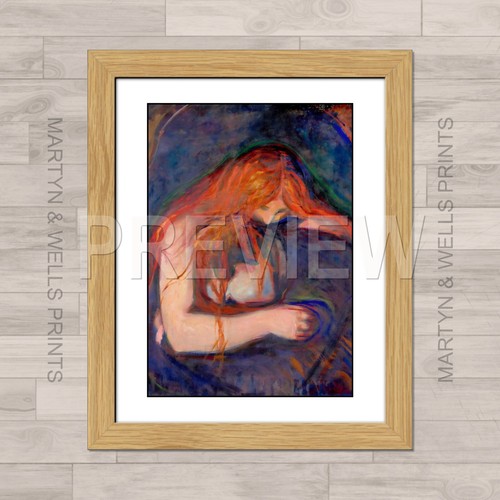 Edvard munch druck vampir a4 - druck:, vampir.