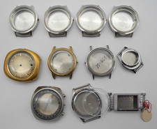 11 Stück Herrenarmbanduhr Gehäuse TEILS unbenutzt für Bastler