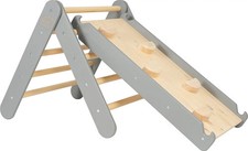 MeowBaby Holzrutsche und Kletterwand Spielgerät Rutsche Klettern Spielplatz