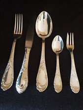 30 Teile | Besteck Michelin 100er Silberauflage | Dekor Rokoko | für 6 Personen