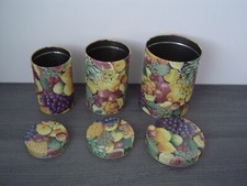 3 er Set Metalldosen