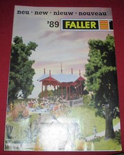 dachbodenfund alter spielzeug modell  eisenbahn katalog / prospekt faller 1989