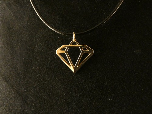 Diamant anhänger mit kette - anhänger,