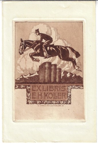 Iwan hugentobler exlibris - iwan, e.
