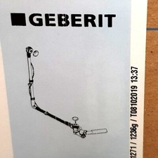 Geberit Uniflex Badewannen-Ablauf-Set D52 XL,m.Fertigs.150.525.21.1