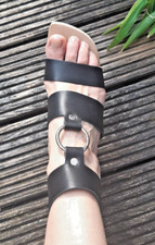 TRIPPEN Heels Römer DRAG Slip on Sandalen LEDER Nieten ELOXIERT Pumps Wood 39 40