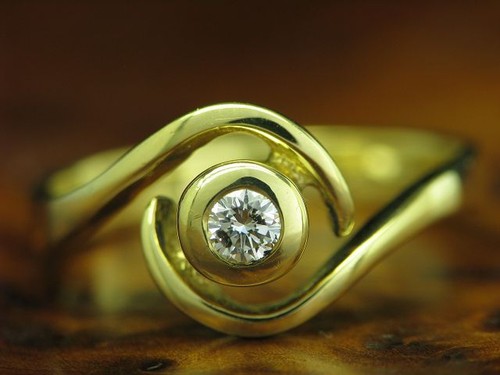 18kt 750 gelbgold - 18kt, mit
