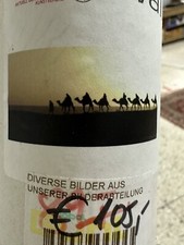 Wallprint Wüste Kamele Bild WANDBILD selbstklebende Vinyl Folie 180x90