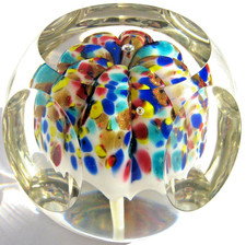 Briefbeschwerer Paperweight MILLVILLE ANTIK Umbrella, facettiert! Spitzenstück!