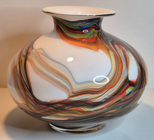 vintage Murano-Vase, rund